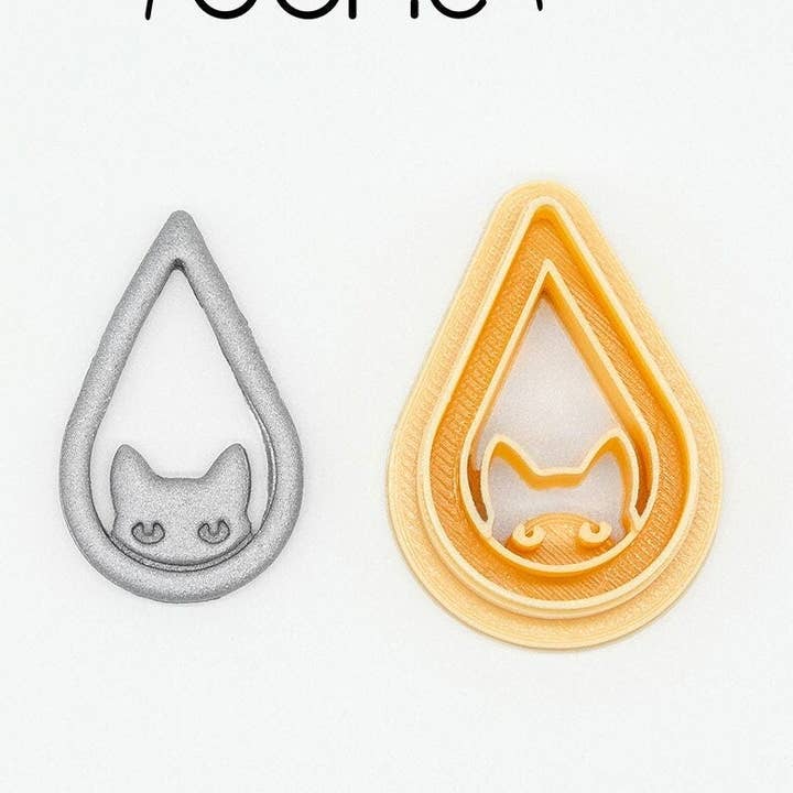 Cortador de Galletas Colgante de Gato Negro de Arcilla Polimérica para venta al por mayor de Juno 3D