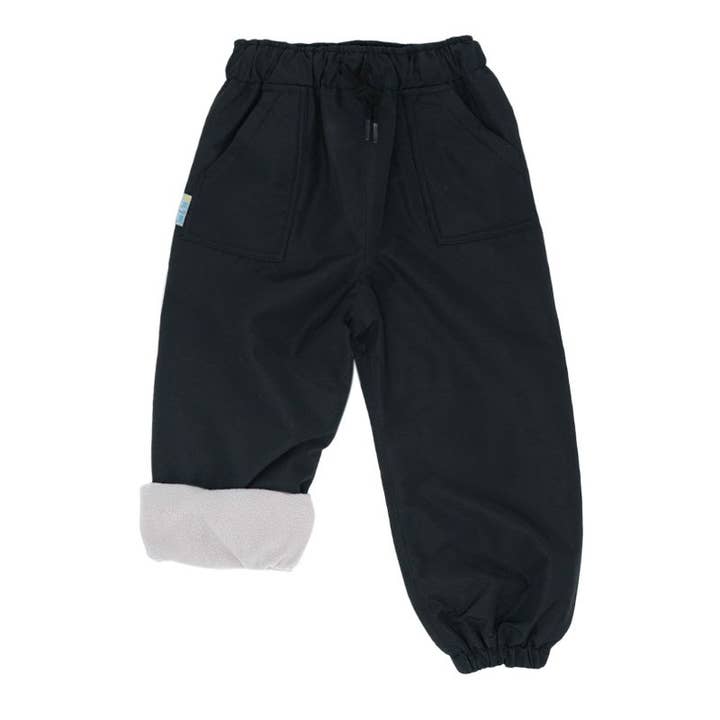 Jan & Jul - Wholesale Pants - Kids - Black | Cozy-Dry Rain & Snow Pants