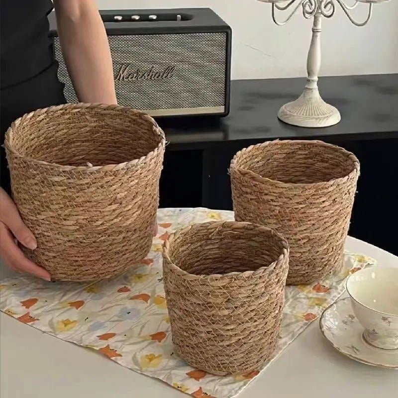 Elegant Design Supply - Wholesale Basket - Plastic Woven Imitation Flower Basket / Bucket9