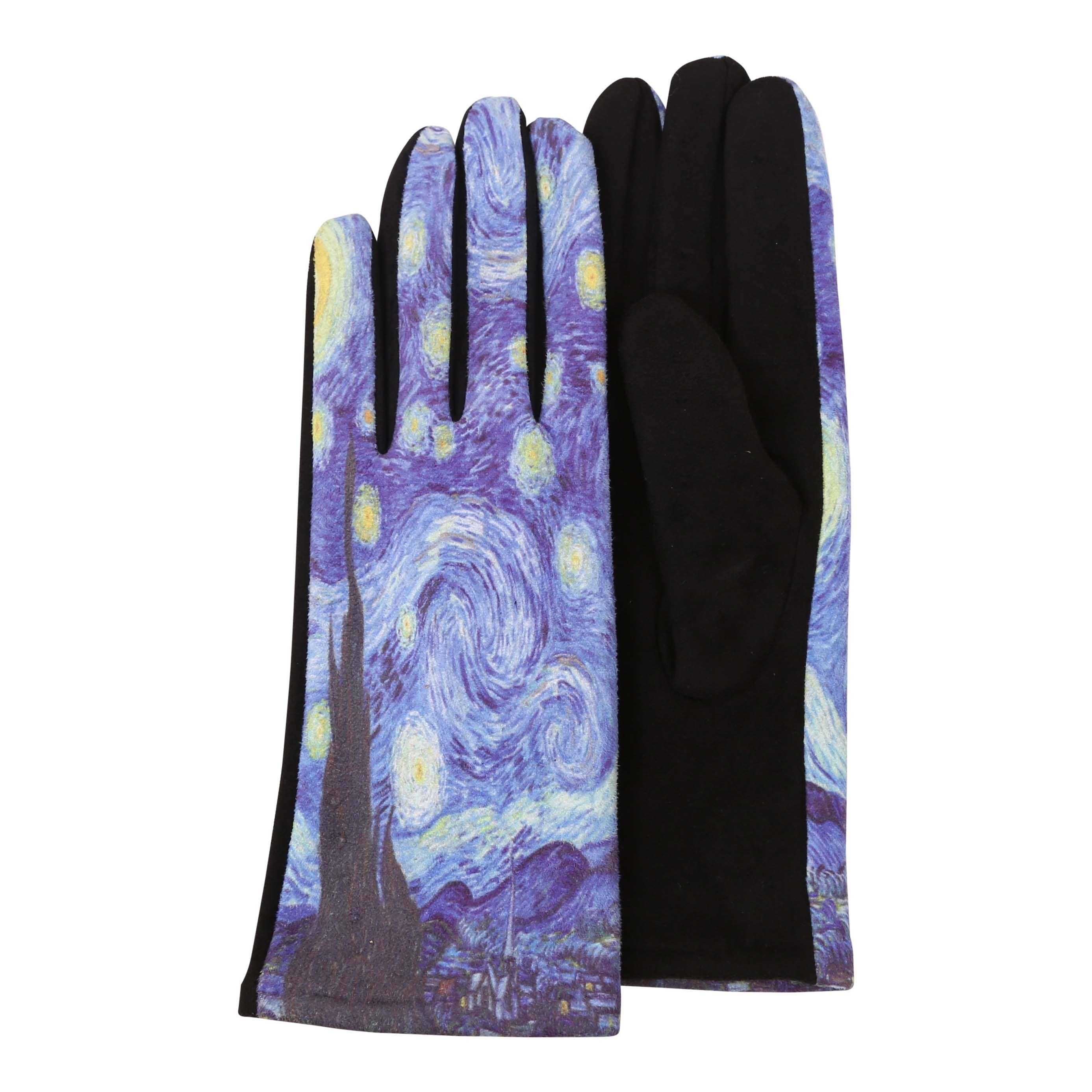 mondrian fingerless gloves