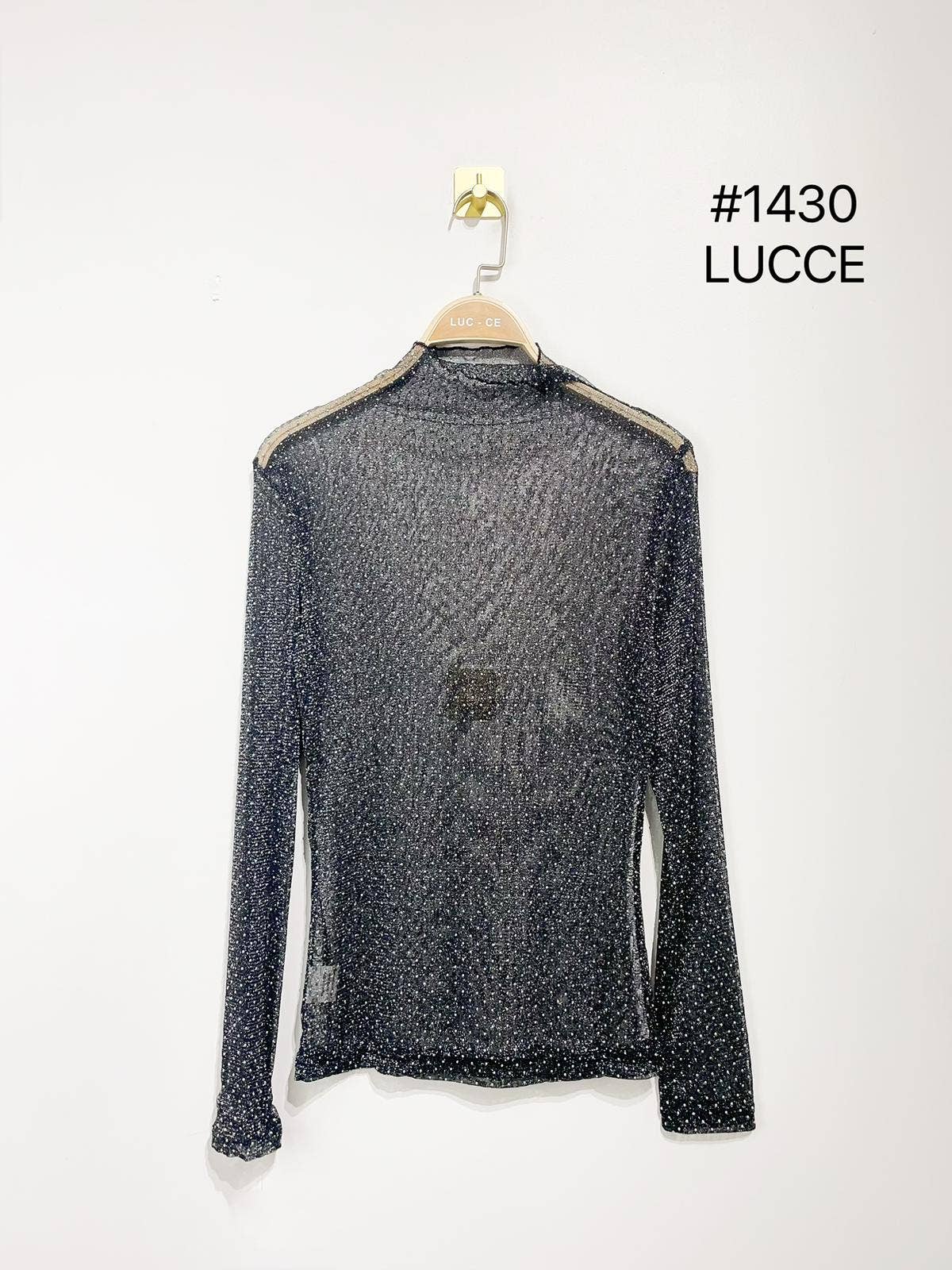 LUCCE - Wholesale Knit Top - Women's - Rhinestone undersweater - 14304