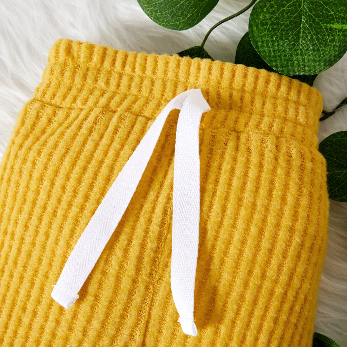 PatPat - Wholesale Clothing Set - Baby - 2pcs Solid Waffle Long-sleeve Baby Set63