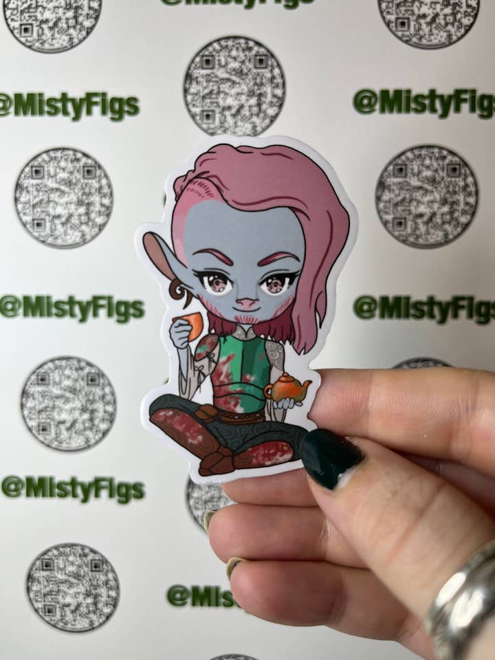 Vinyl Sticker - Chibi Cad Critical Role for wholesale by Misty Figs