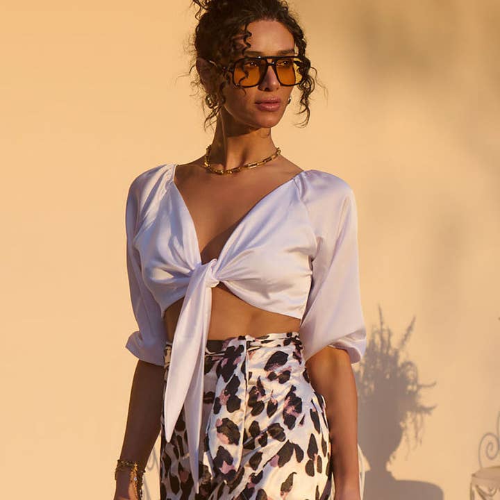 Slips Front Crop Top for engroshandel hos Rock Club