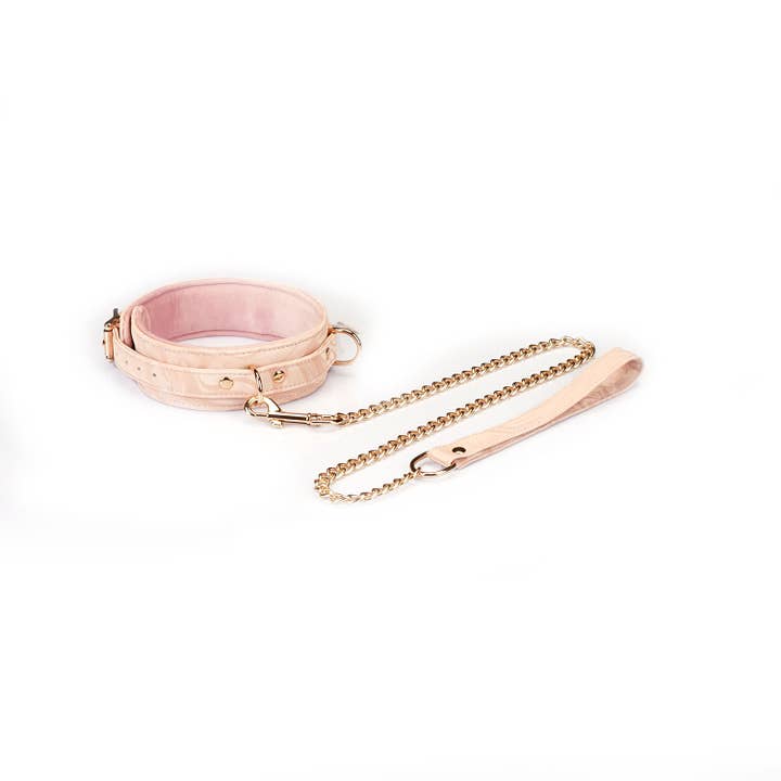 Liebe Seele - Wholesale Sex Toy - Boudoir Amor Vegan Collar with Leash Pink