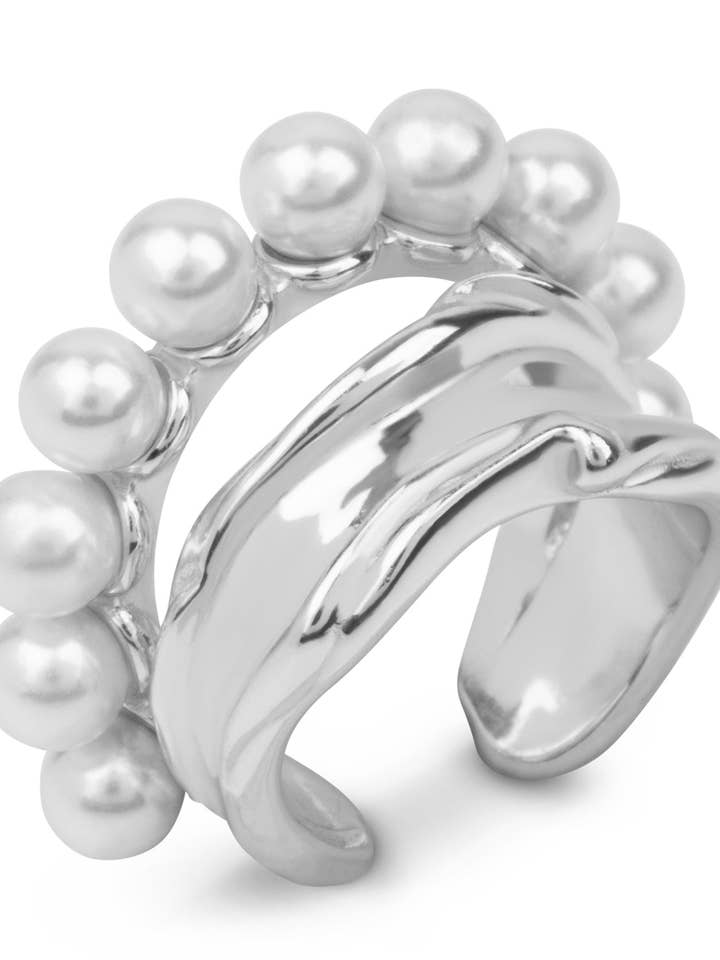 Ear cuff Emilia - Plata para venta al por mayor de roberta amsterdam