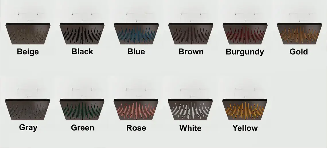 ATB-Sound sp. z o. o. – wholesale Wall Accent – Wave-F Acoustic Ceiling Panel | Velvet Fabric | 50x50cm2