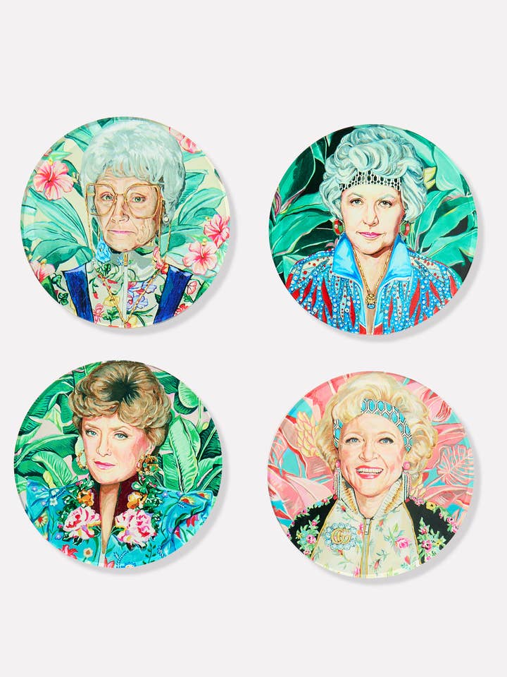 Golden Gals (Set of 4) Coasters for wholesale by Tart By Taylor