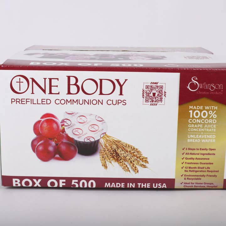 Swanson Christian Products - Wholesale Disposable Cup - Communion Cups OneBody PreFilled 500Pk