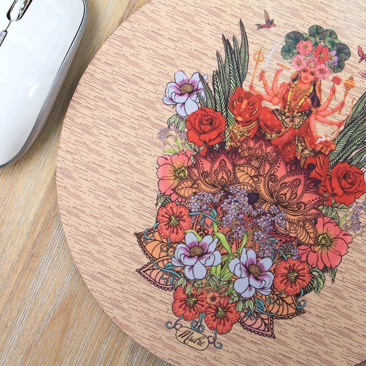 Durga Goddess Mousepad Home Office Illustrated sdre for wholesale by Msdre