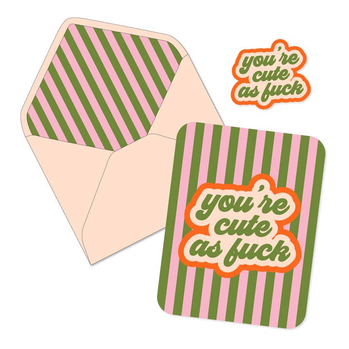 Sei Fottutamente Carino/a Carta per la vendita all'ingrosso da parte di Talking Out of Turn