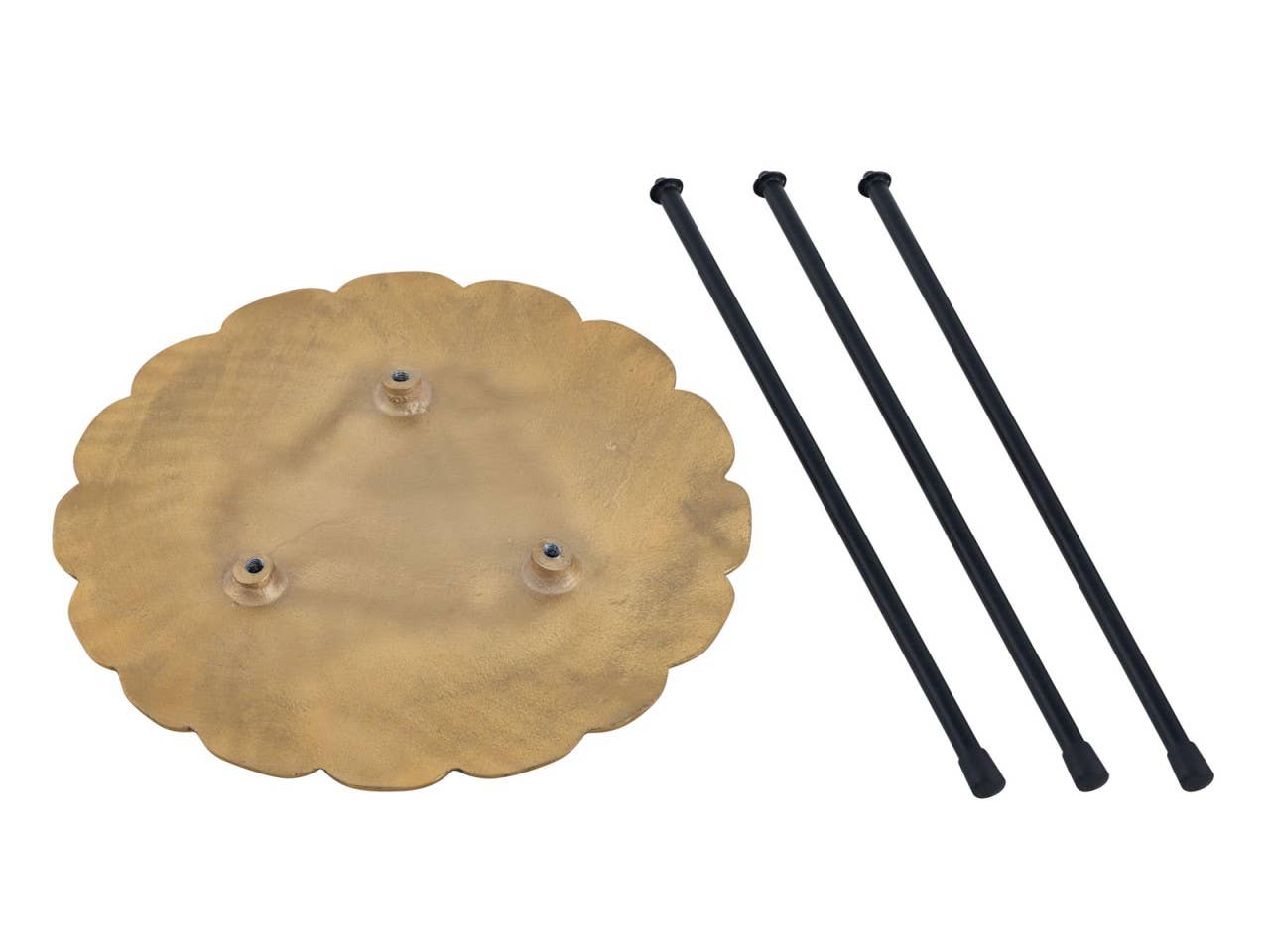 Voglrieder – Engroshandel Tebord – Sidebord metal dekorativt bord Hilton ø 35 x H 46 cm rund A4