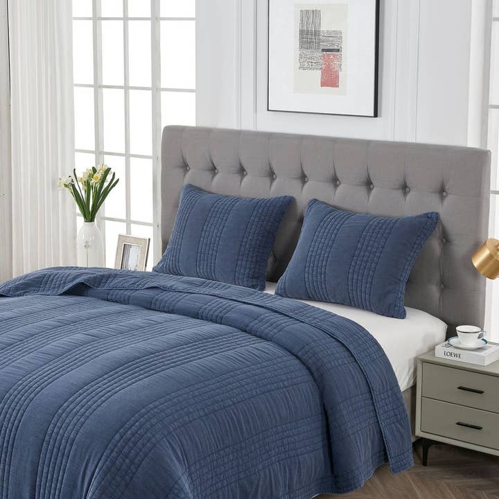 Mélange Home - Wholesale Quilt - Stonewashed Cotton Quilt Set36