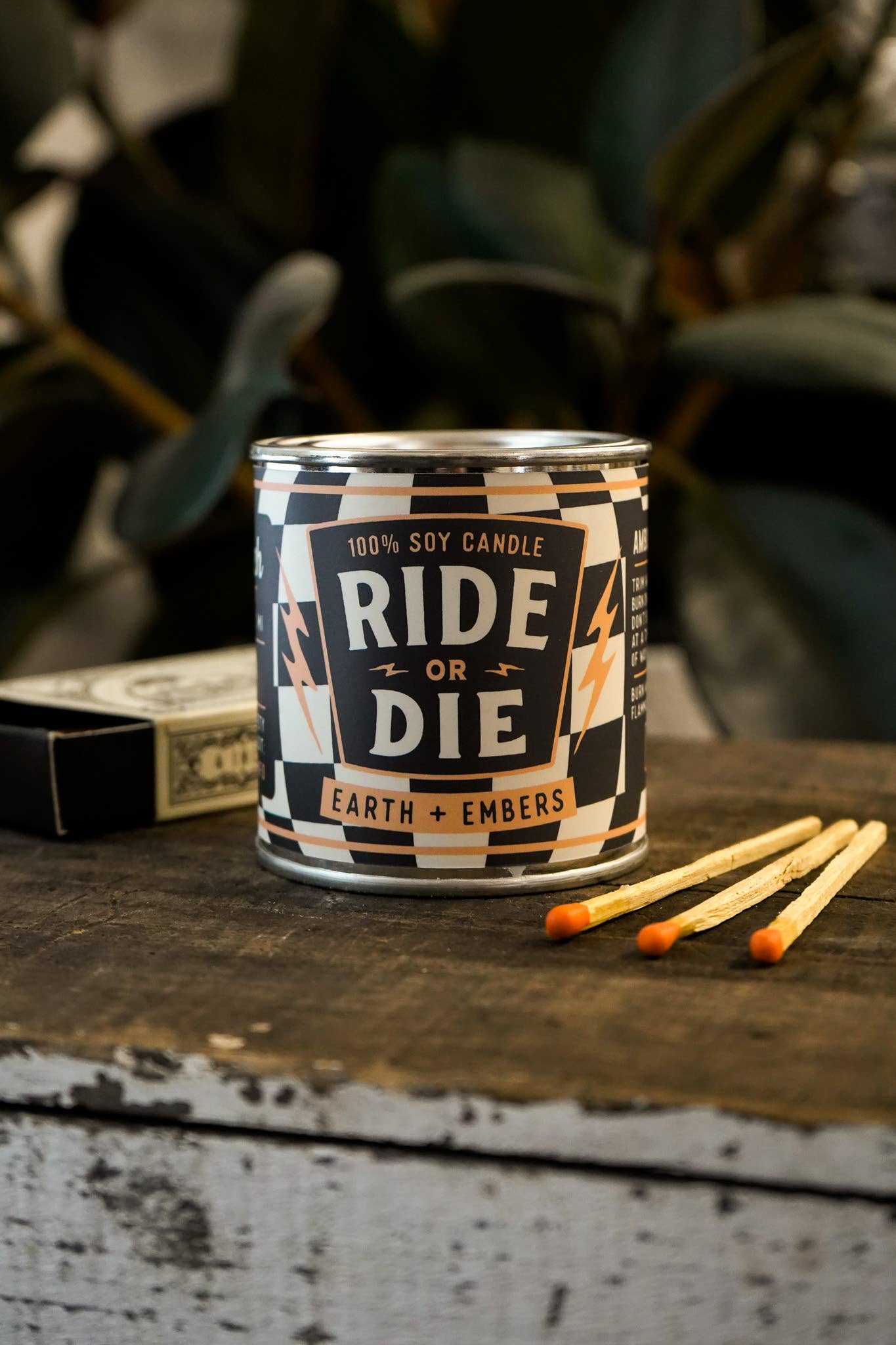 Ambush Candle Co. - Wholesale Travel Candles - Ride Or Die | Earth & Embers 8oz Soy Candle1