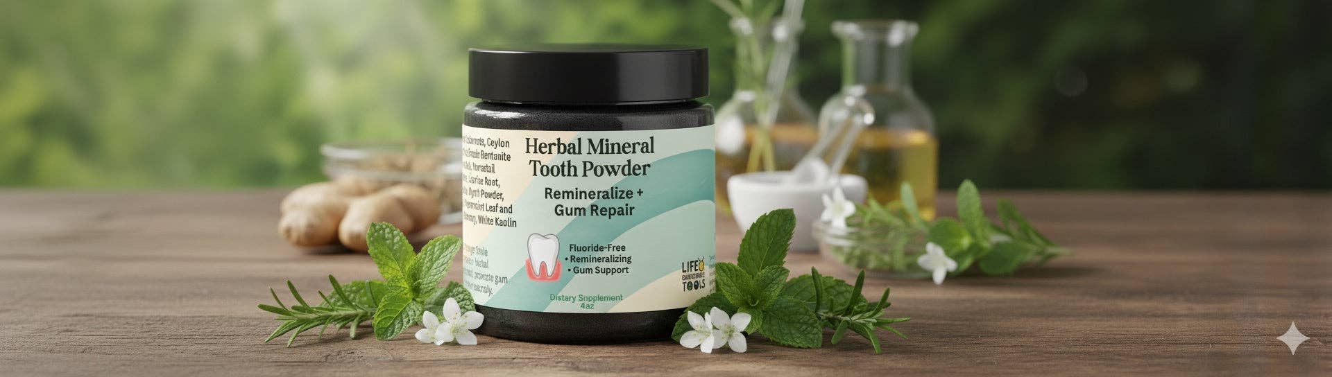 Life Gardening Tools - Wholesale Toothpaste - Herbal Mineral Tooth Powder – Remineralizing Gum Repair | Fluoride-Free3