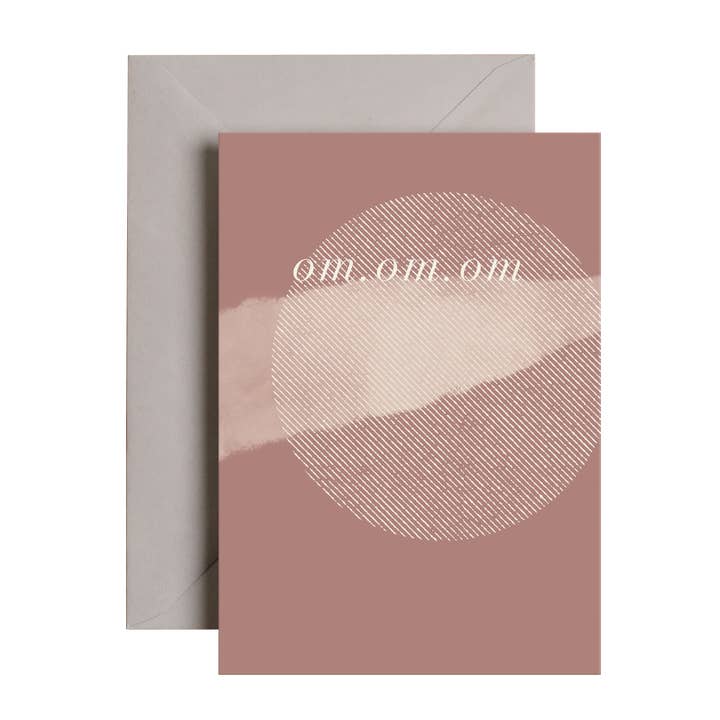 Carte de pleine conscience Om | Yoga | Meditation Mantra Card pour la vente par I am Roxanne