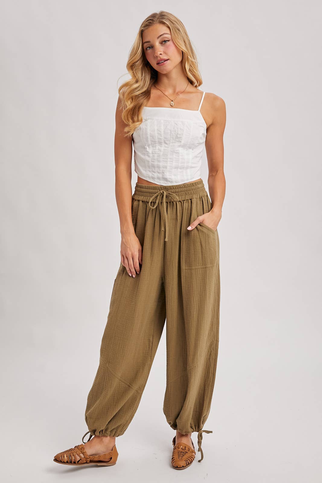 Bluivy - Wholesale Pants - Women's - JOGGER HAREM DRAWSTRING PANTS23