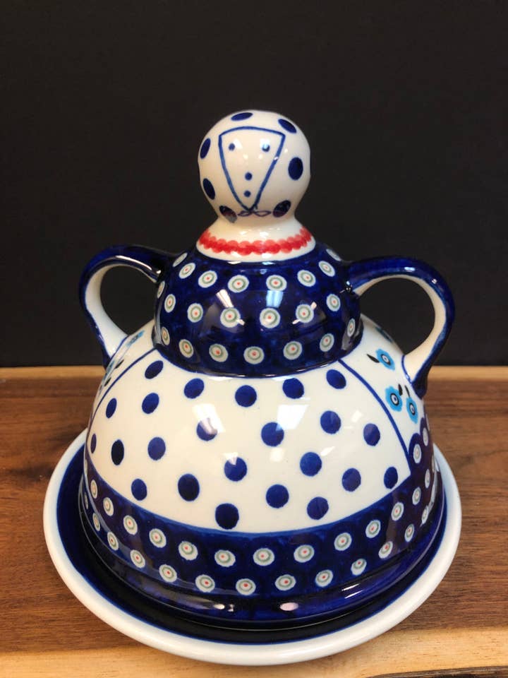 Dama del Queso 7.5" - Flores del Cielo para venta al por mayor de Music City Polish Pottery