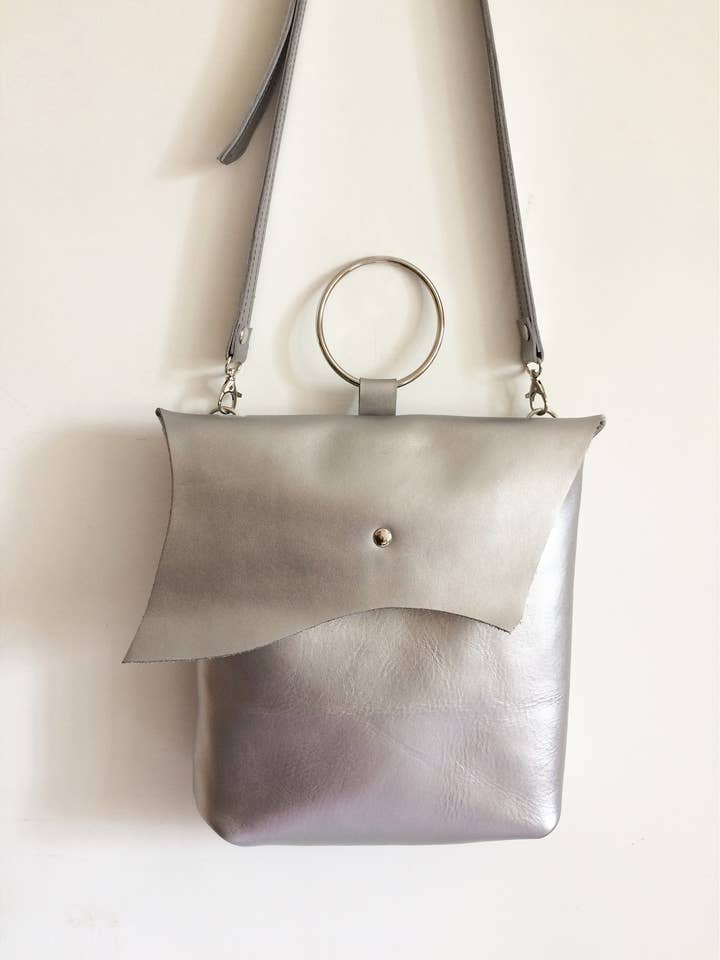 Bolso piel plata para venta al por mayor de BBagdesign