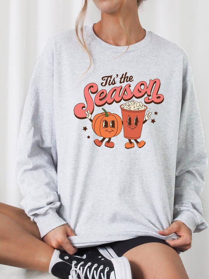 TIS' THE SEASON,PUMPKIN SPICE LATTE UNISEX RIB CUFFS LONG for wholesale by COLORBEAR