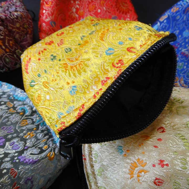 Tika - Wholesale Pouch - Women's - Brocade Zipper Pouch - Medium2