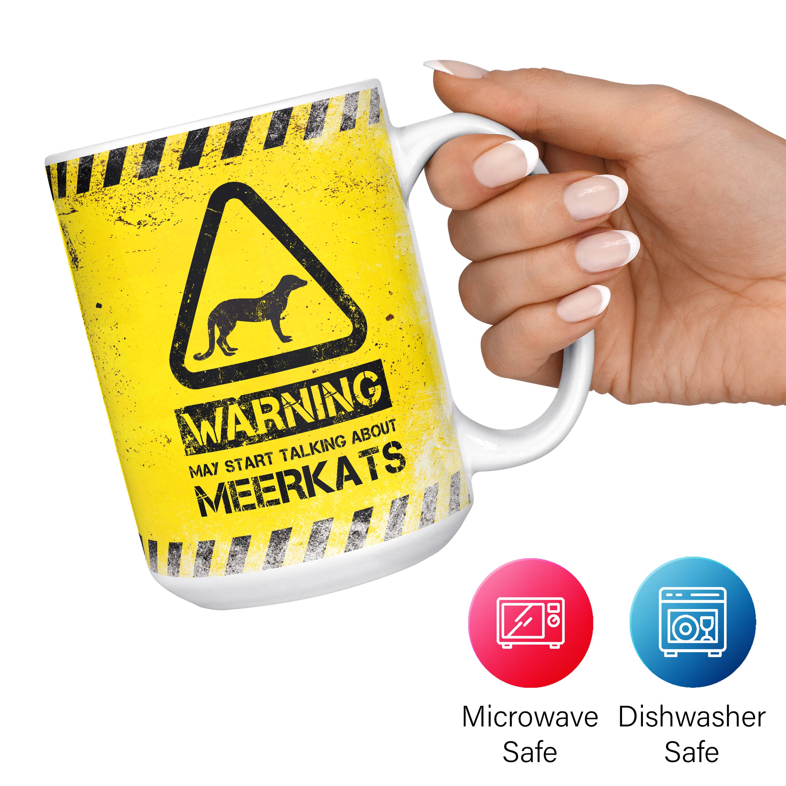 Mug Monster - Wholesale Coffee Mug - Meerkat Mug - Warning May Start Talking About Meerkats9