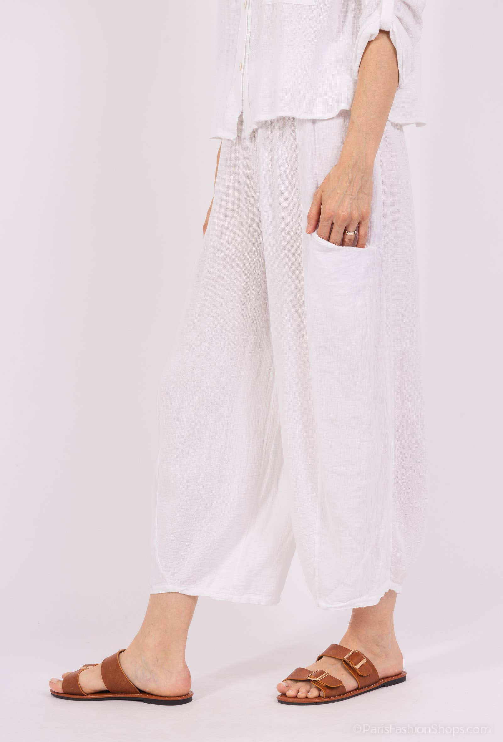 Shyloh - Wholesale Pants - Women's - Linen cotton trousers 2052426