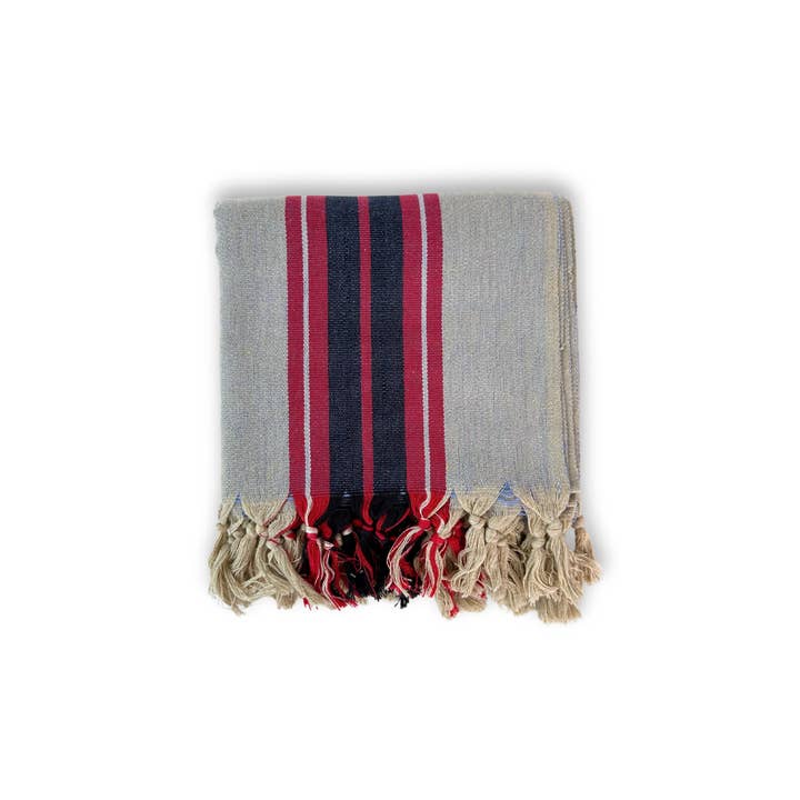 Buld&Co. - Wholesale Beach Towel - VERA Striped Turkish Towel, Peshtemal Cotton Beach Towel8