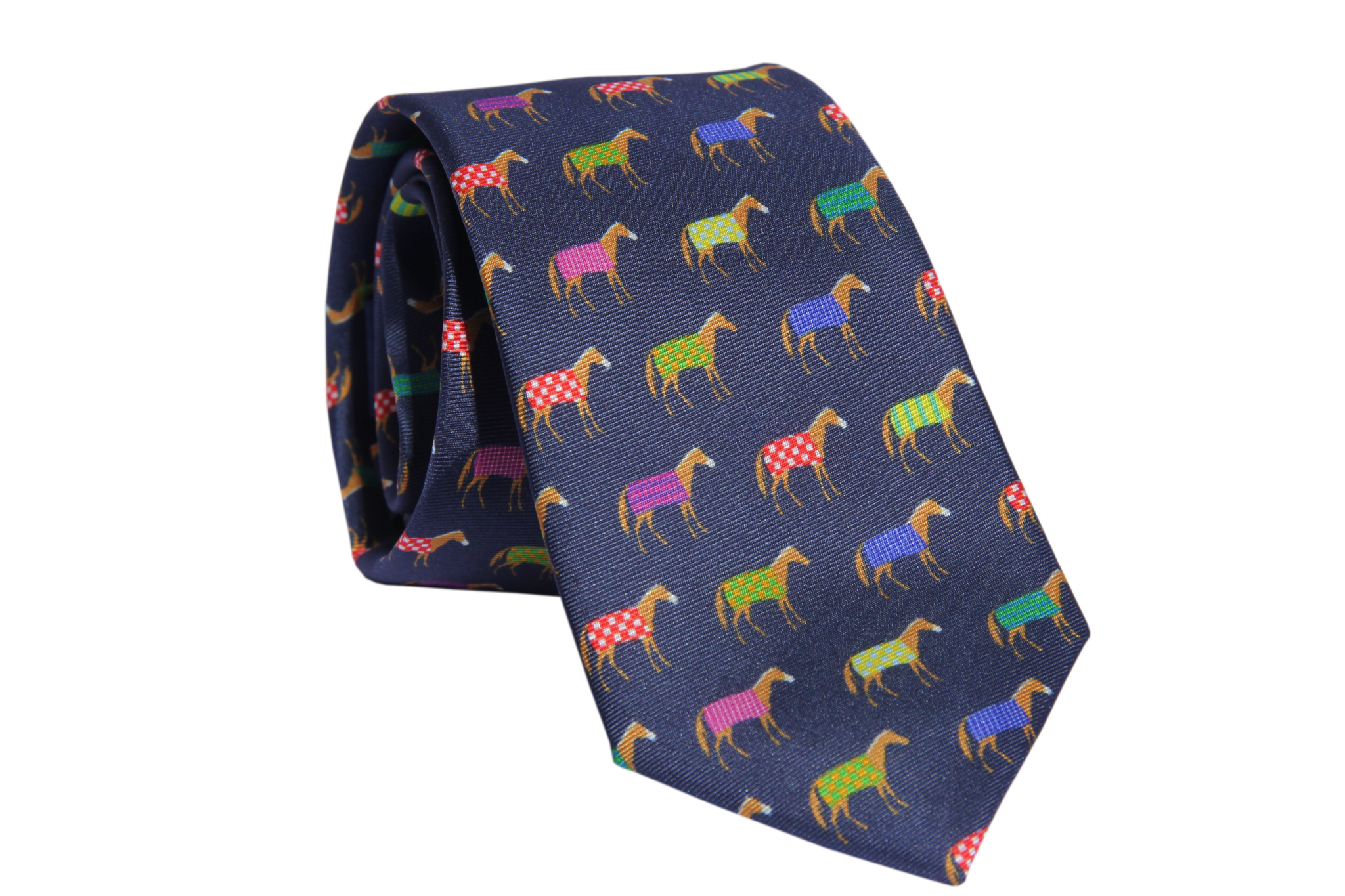 Barrel Down South - Wholesale Necktie - Men's - Multi Color Horse Necktie0