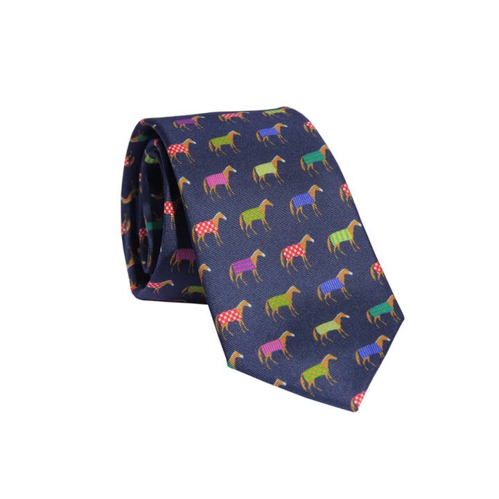 Barrel Down South - Wholesale Necktie - Men's - Multi Color Horse Necktie