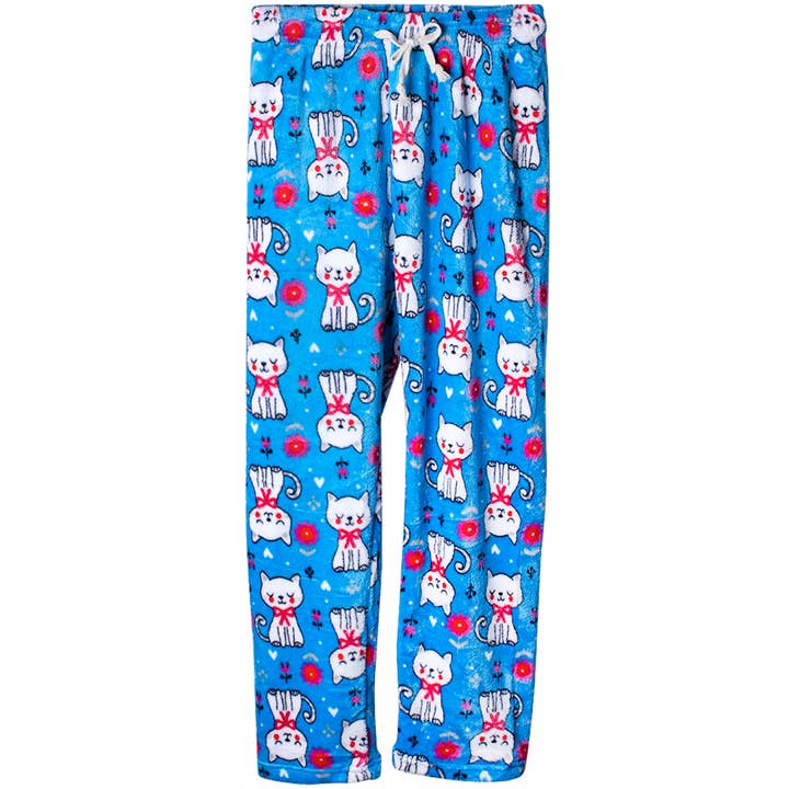 CUTE SLEEPY CAT SOFT PAJAMA PANTS, S 20 for wholesale by JOIA ACCESSORIES