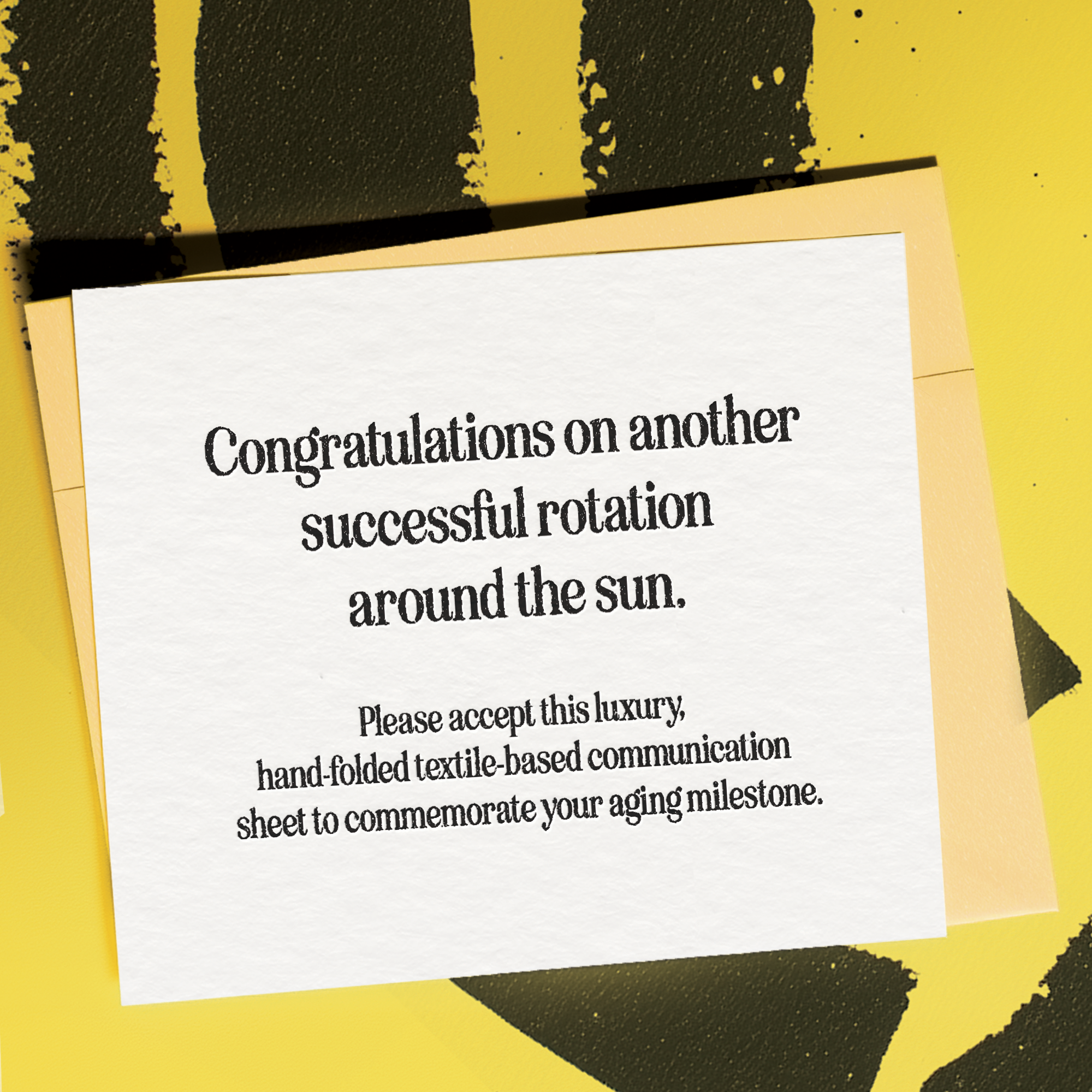 Petty Paper Studio - Wholesale Birthday Card - Rotation Around the Sun, Birthday Card1