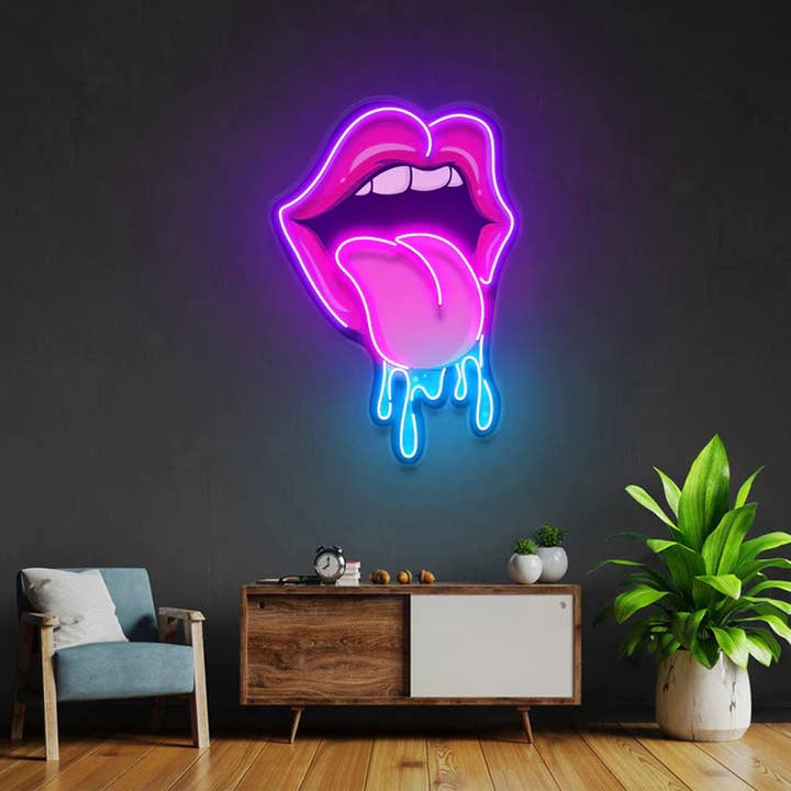 LED Neon Lips Sign for Home Decor - Unique Neon Lips Light for wholesale by STUDIO BYLAMP