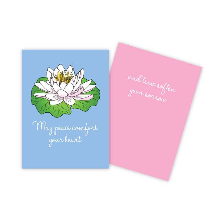 Lotus Flower Sympati kort for engroshandel hos Sun Day Greetings