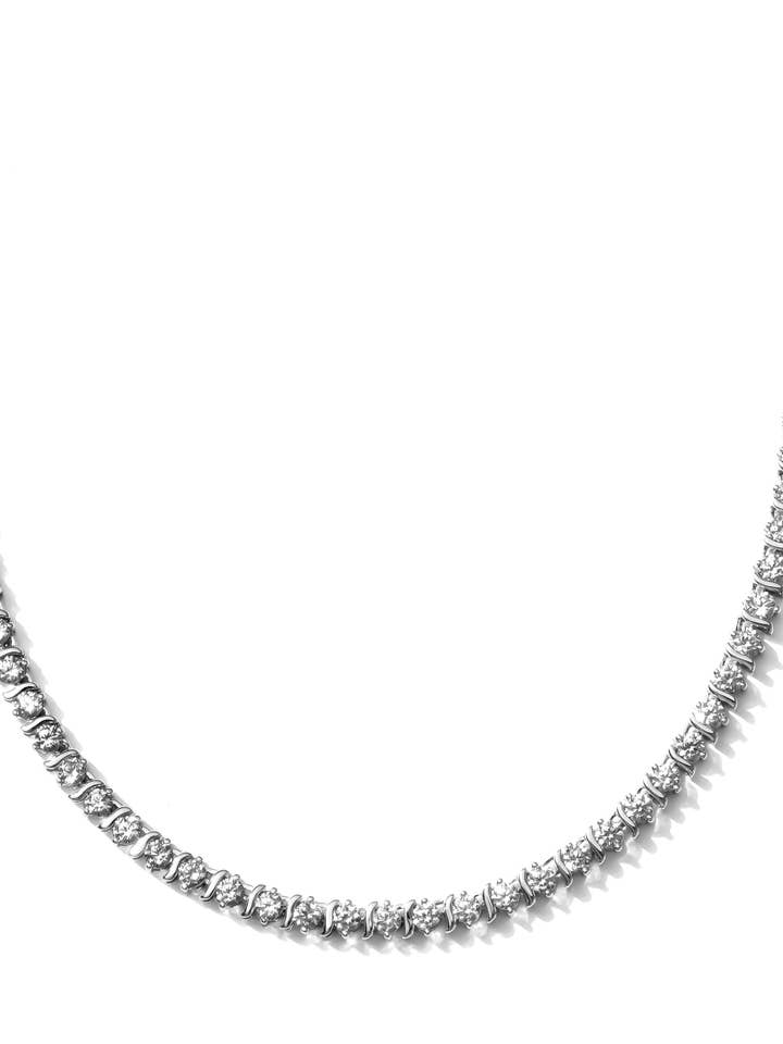 Collier de Tennis à Brins Éblouissants pour la vente par ZAXIE by Stefanie Taylor