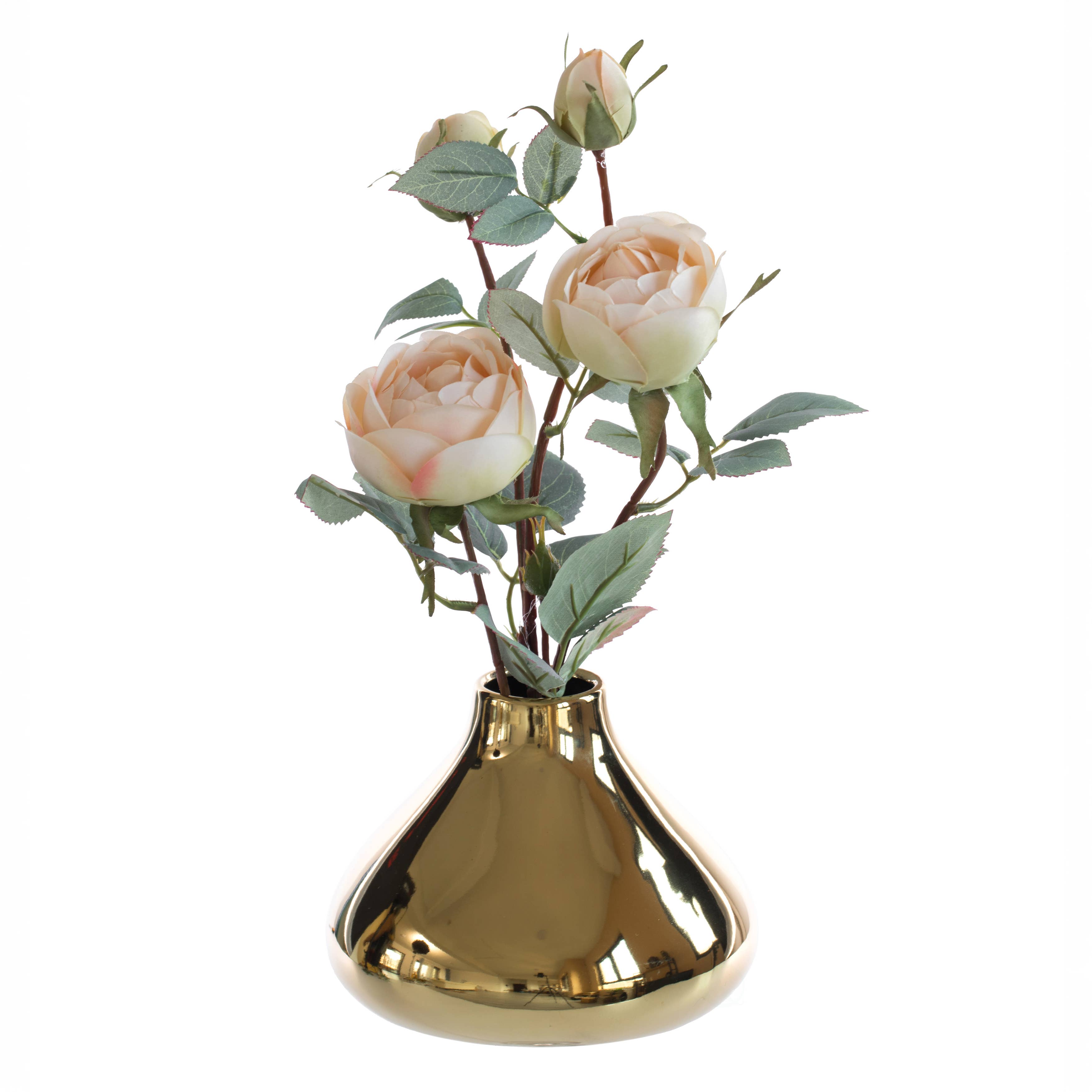 Quickway Imports - Wholesale Vase - Decorative Ceramic Modern Centerpiece Table Vase, Gold7