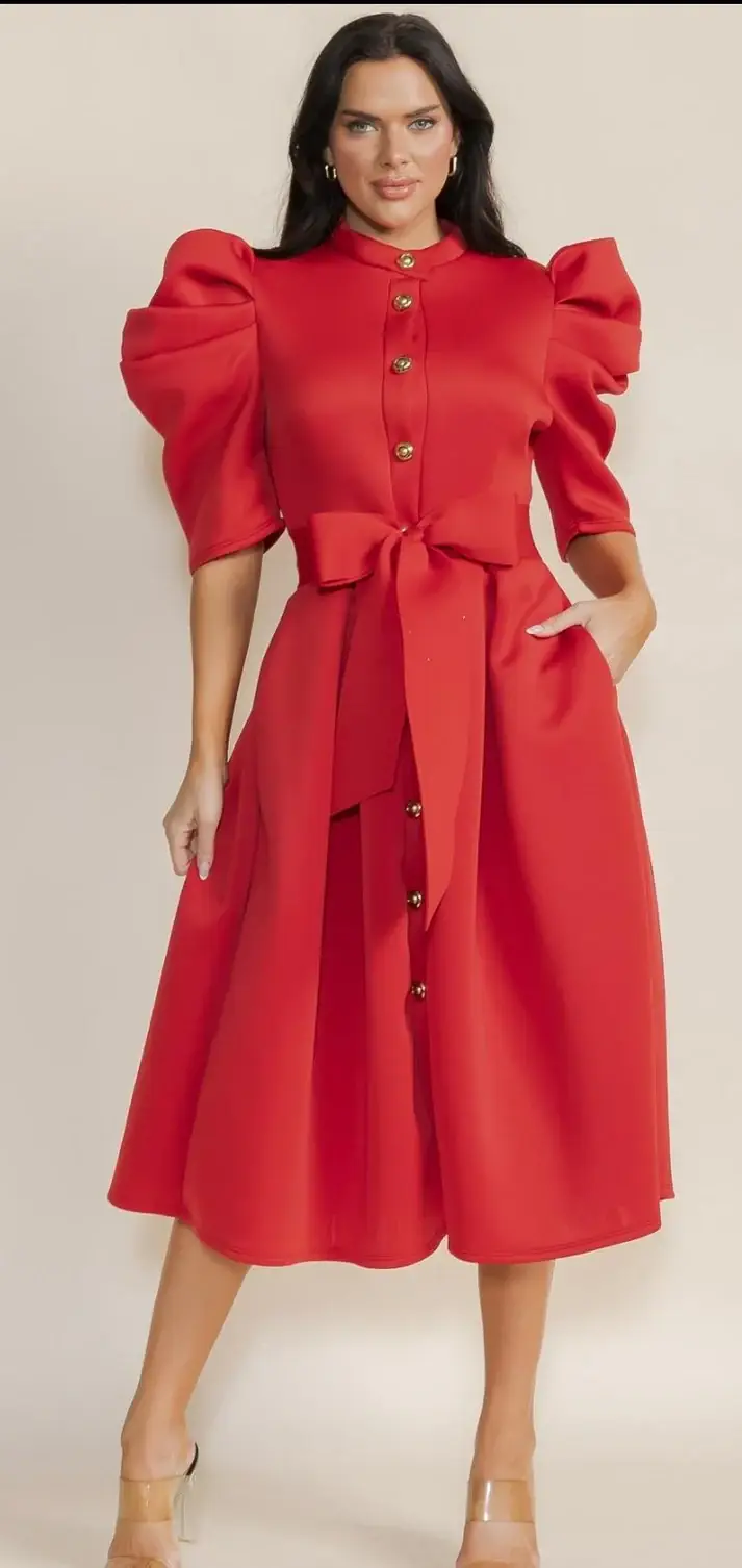 J2 FASHION – wholesale Dress – Women's – SUPER TECHNO 10 BUTTONS W/BELT0