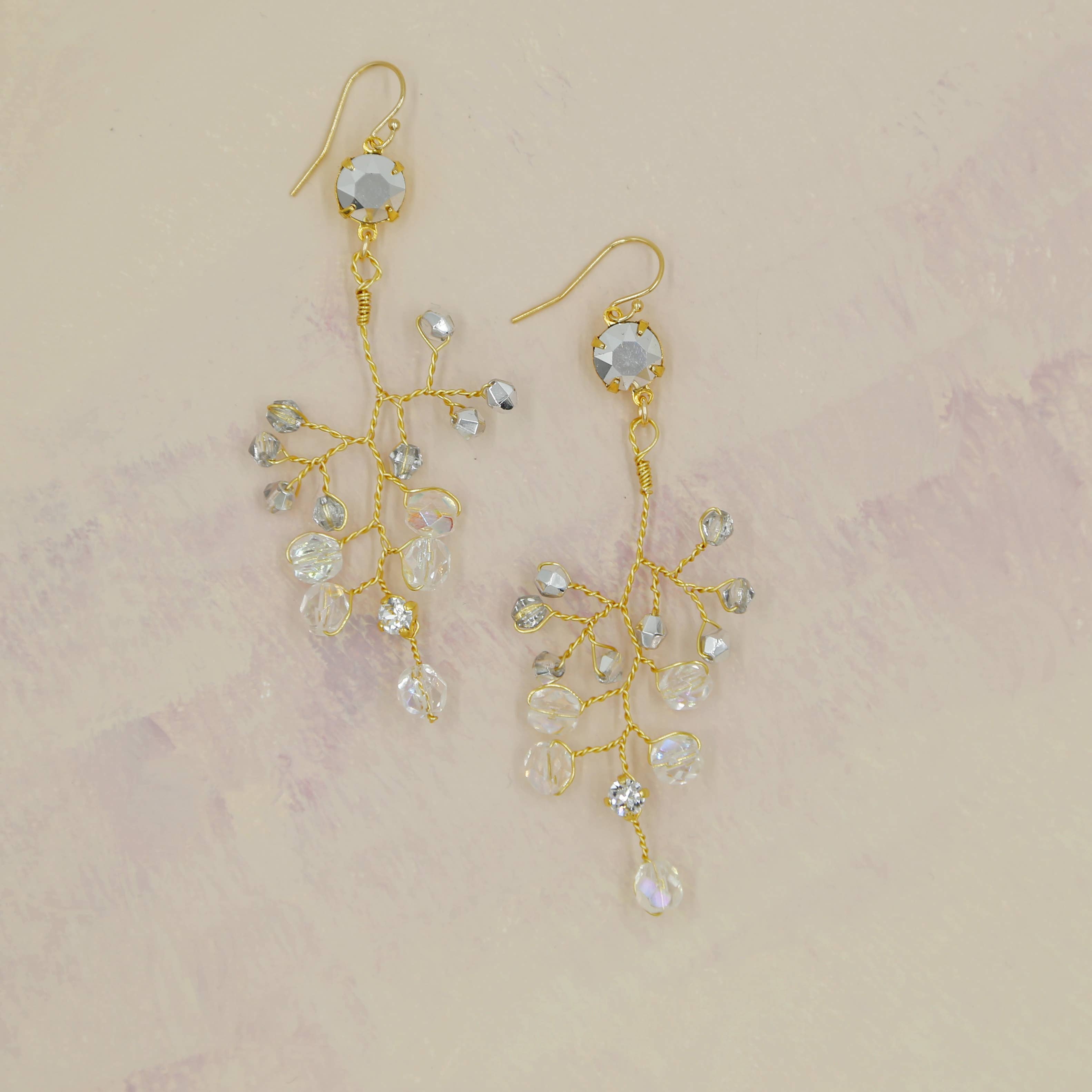 Acute Designs - Wholesale Dangle Earrings - Swarovski Vine Statement Earrings 1