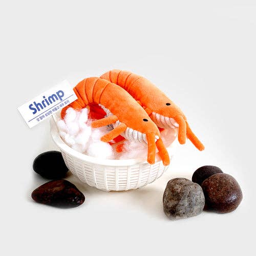 HOWLPOT. USA - Wholesale Pet Toy - Dog - Fresh Sea Food Shrimp Toy