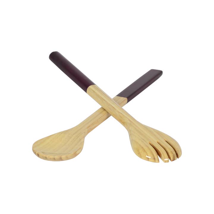 albert L. (punkt) Inc. - Wholesale Serving Utensil - Large Bamboo Server Set6