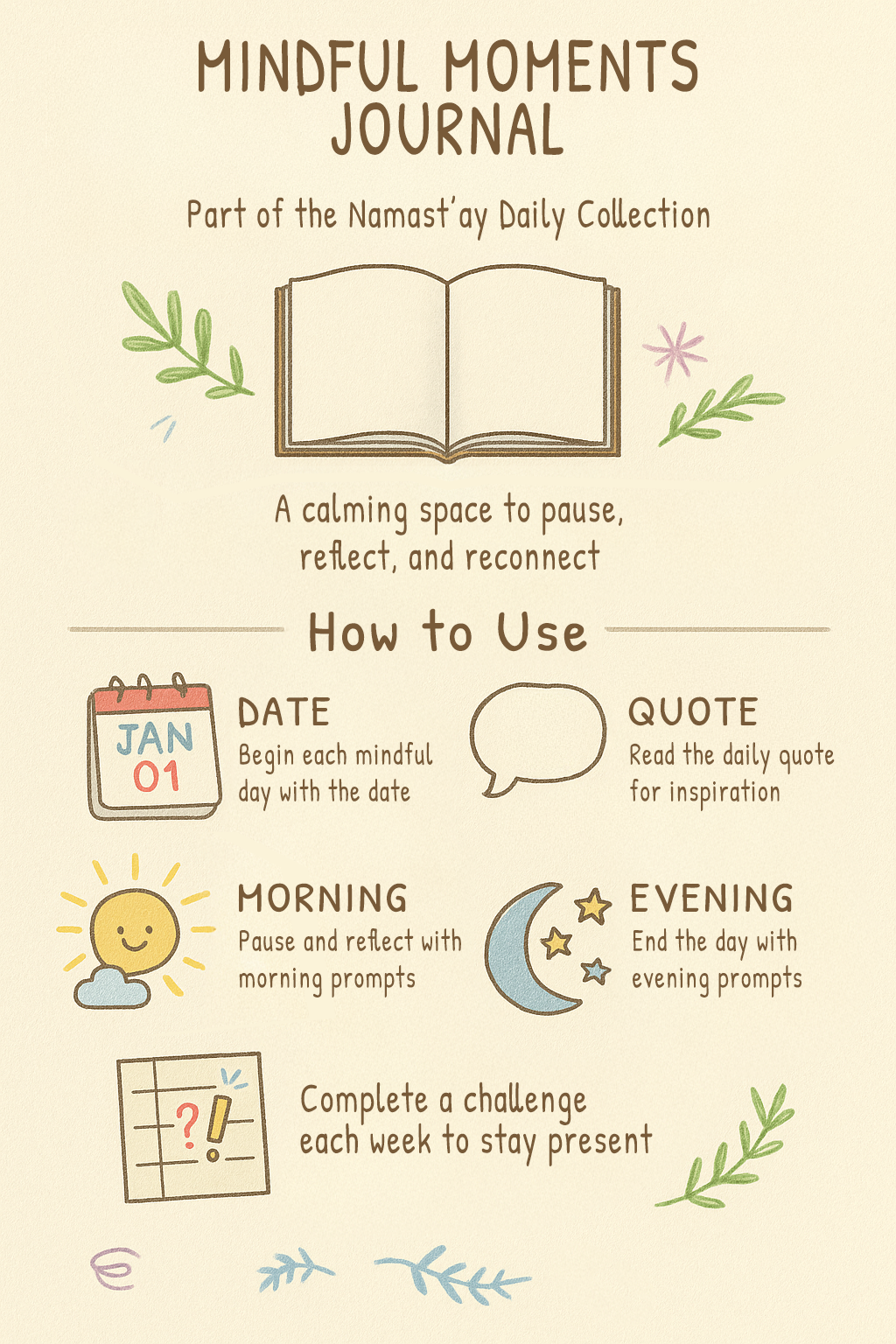 VIE – wholesale Journal/diary – Mindful Moments Journal, Paperback6