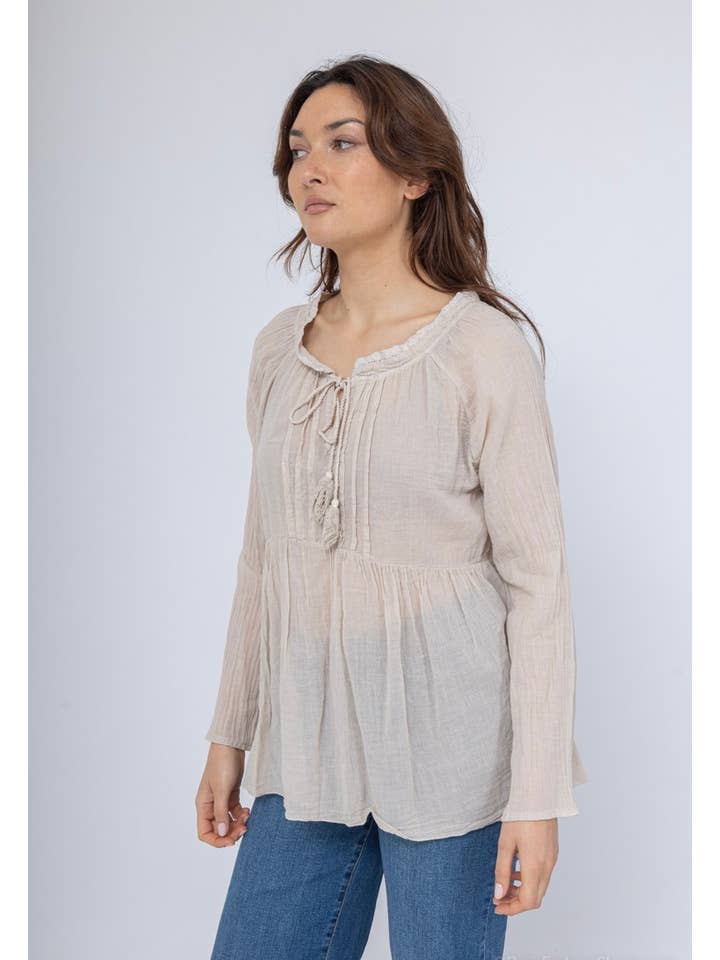 LINEN & COTTON HOUSE - Wholesale Blouse - Women's - 10074 SPRINT SUMMER CLOTHING COTTON BLOUSE24