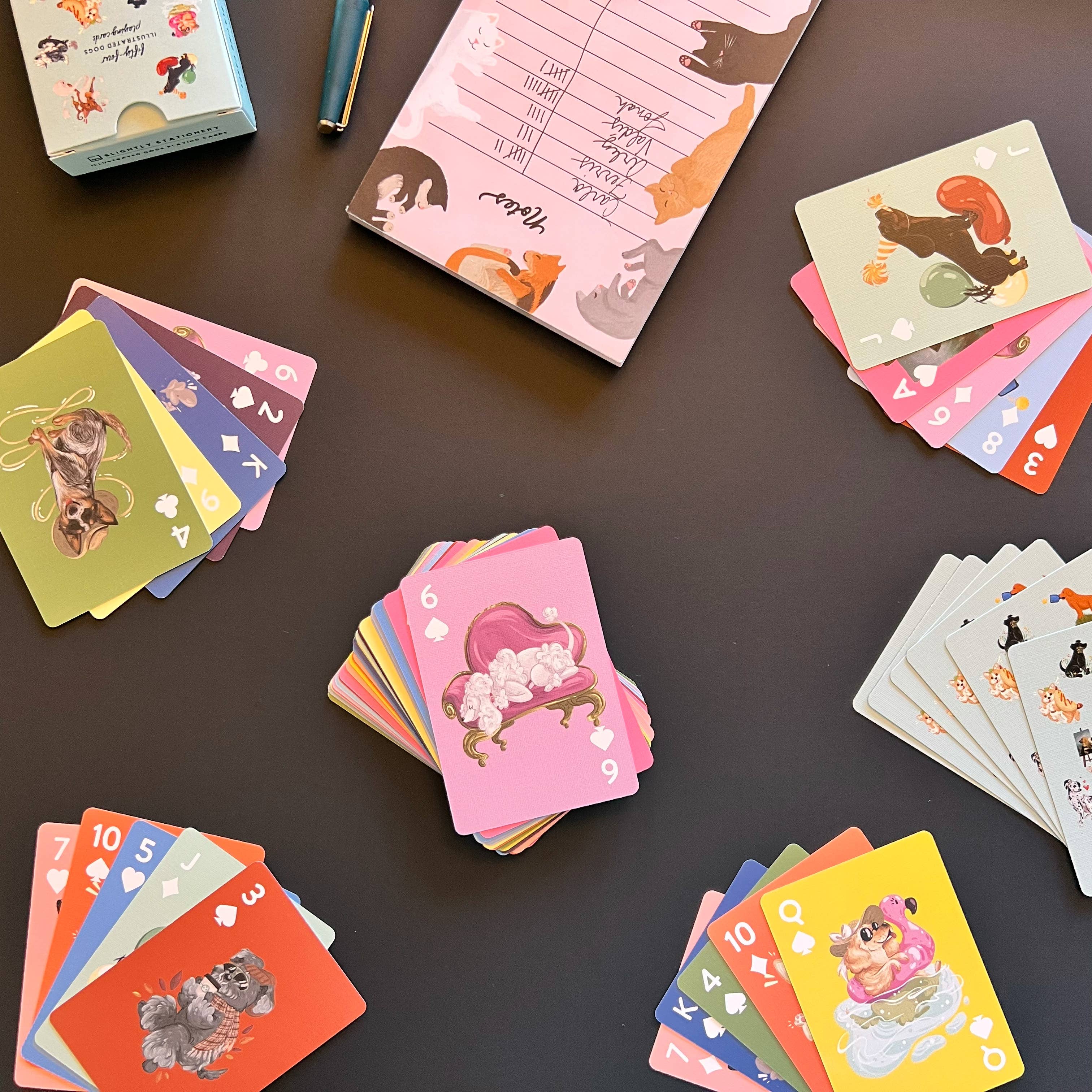 Slightly Stationery - Wholesale Playing Cards - Illustrated Dogs Playing Cards2