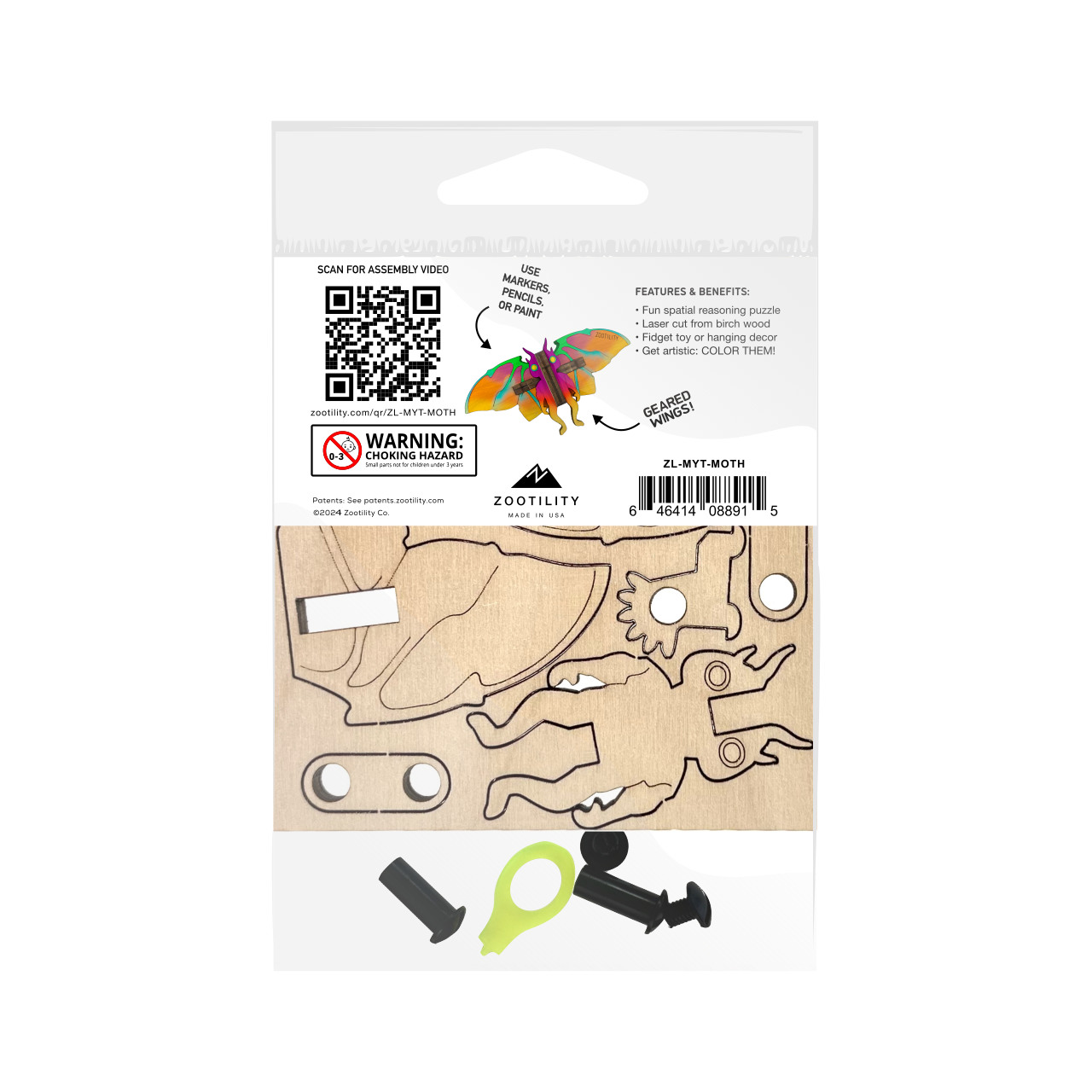 Zootility - Wholesale Puzzle - Kids - Mythical Animal TekPets - Wood DIY Puzzle STEM Toy4