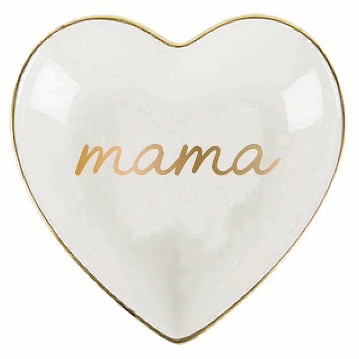 Ceramic Trinket Tray | Mama Trinket Dish for wholesale by soiree-sisters