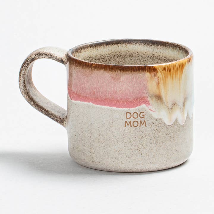 Mug 12.2oz / 360ml Dog Mom stoneware ceramic — Melting Ice Cream Collection for wholesale by Egg Back Home USA