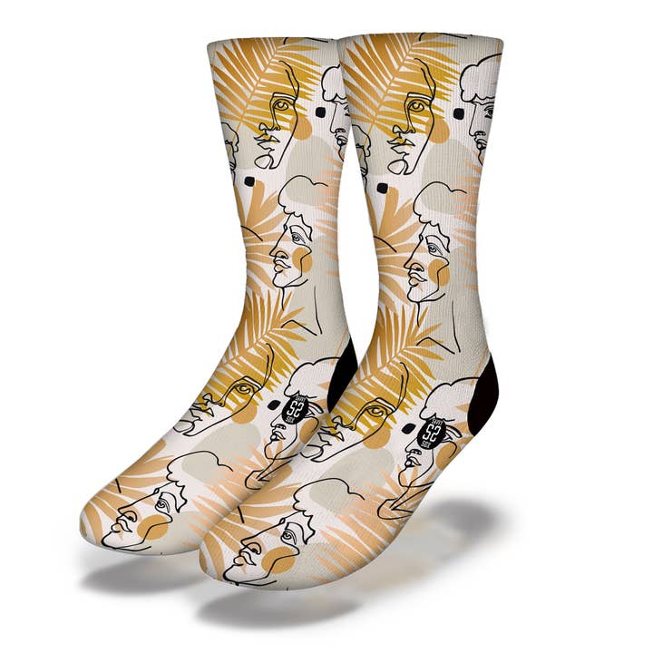 GREEK ADONIS Fun Greek Mythology Socks for wholesale by Savvy Sox