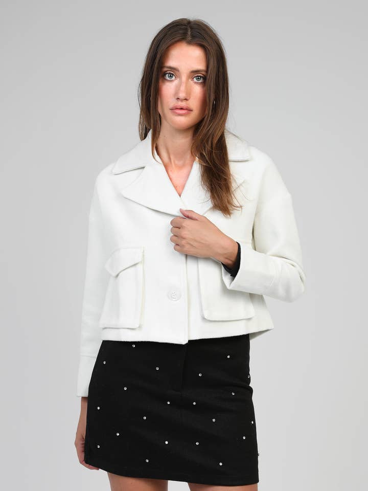 An'ge - Wholesale Jacket - Women's - CASSANDRA JACKET ecru