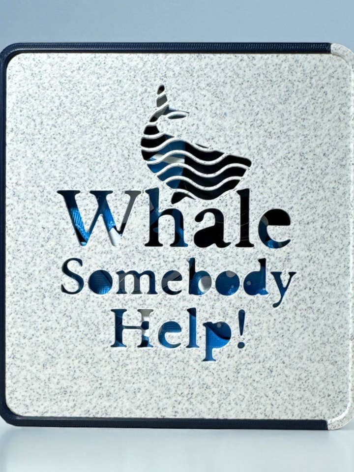 Whale Somebody Help! – 3D-Printed Whale Puzzle for wholesale by Maine Pottery Company