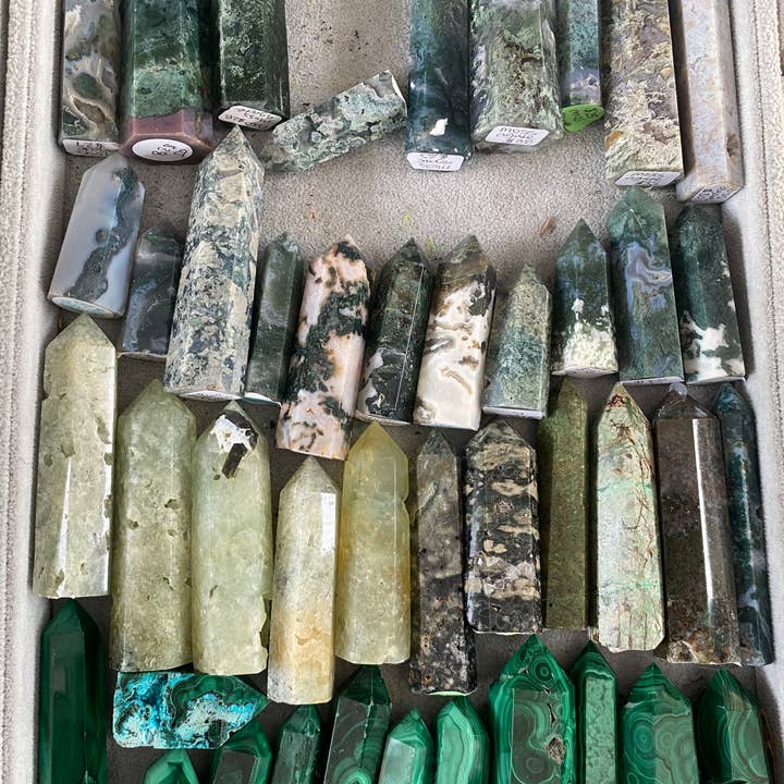 Moon River Designs - Wholesale Spiritual Stone/Crystal - Mystery Crystal Towers Bulk Set of 25